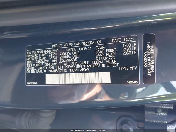 2021 VOLVO XC40 T4 INSCRIPTION