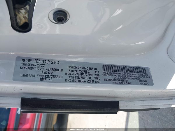 2022 RAM PROMASTER CITY CARGO VAN