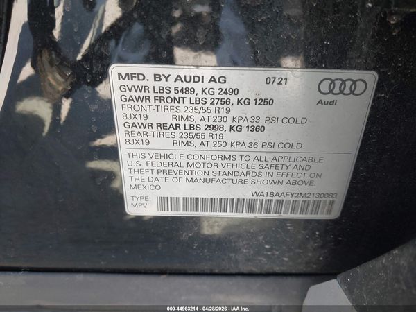 2021 AUDI Q5