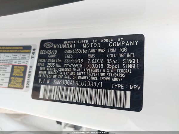 2020 HYUNDAI TUCSON SEL