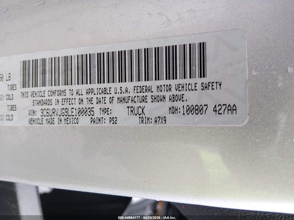 2020 RAM PROMASTER 3500 3500 HIGH