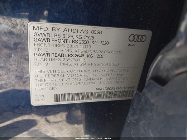 2021 AUDI Q3