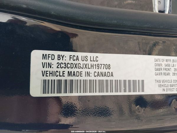 2020 DODGE CHARGER SCAT PACK RWD