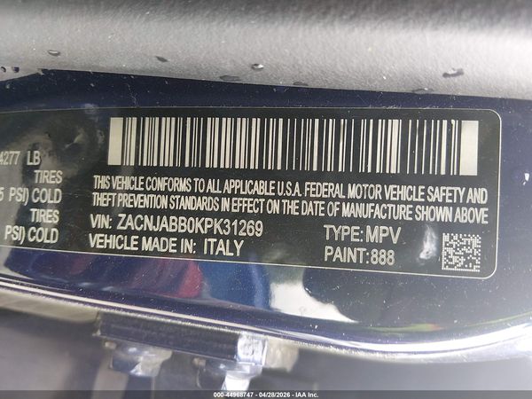 2019 JEEP RENEGADE LATITUDE FWD