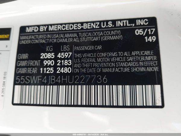 2017 MERCEDES-BENZ C 300 C300