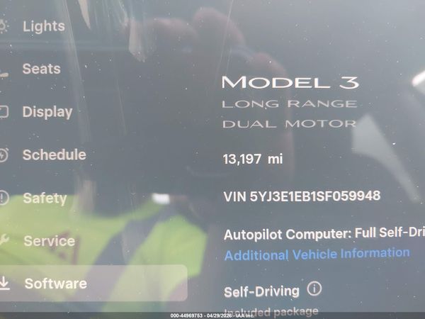 2025 TESLA MODEL 3