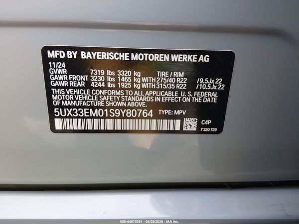 2025 BMW X7 M60I