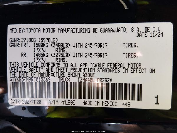 2024 TOYOTA TACOMA TRD SPORT
