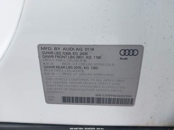 2014 AUDI Q5 2.0T PREMIUM