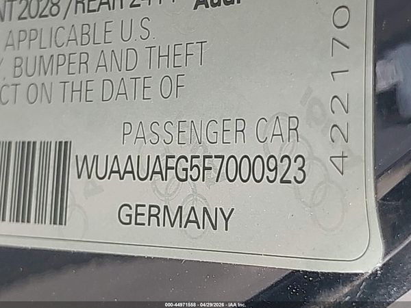 2015 AUDI R8 4.2