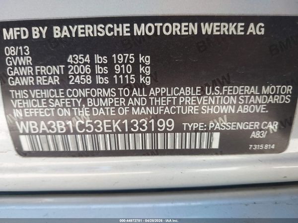2014 BMW 320I SA
