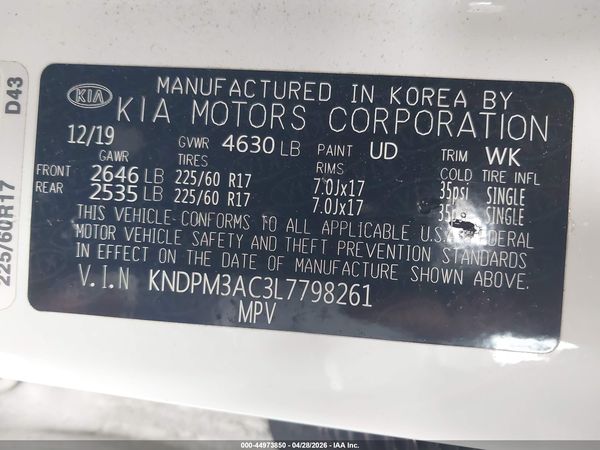 2020 KIA SPORTAGE LX