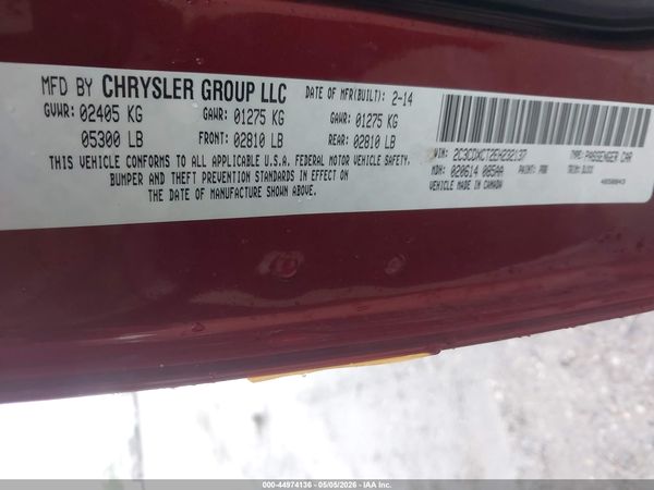 2014 DODGE CHARGER R/T 100TH ANNIVERSARY