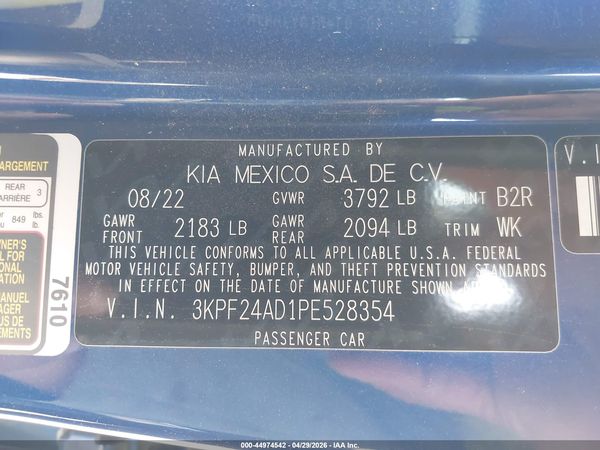2023 KIA FORTE LXS