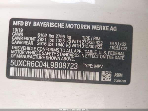 2020 BMW X5 XDRIVE40I