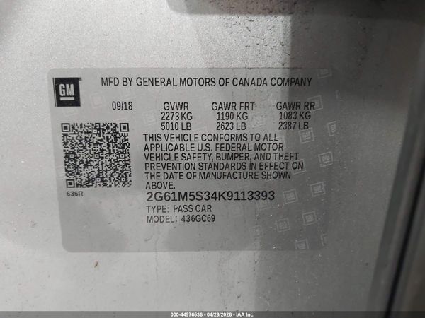 2019 CADILLAC XTS LUXURY