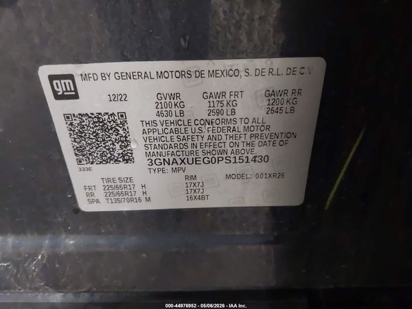 2023 CHEVROLET EQUINOX AWD LT — I9