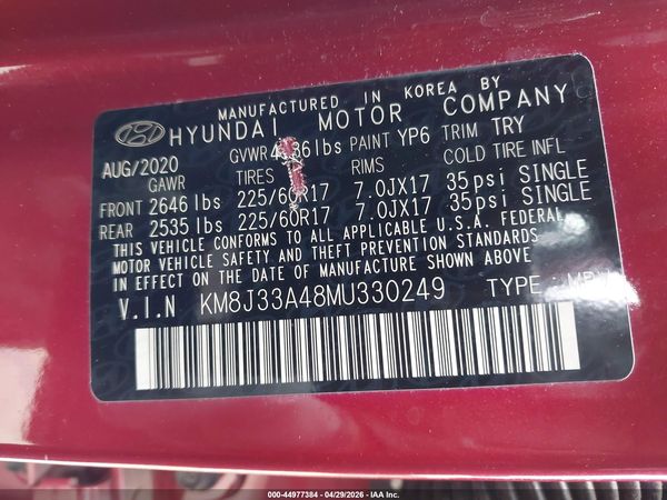 2021 HYUNDAI TUCSON VALUE