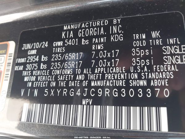 2024 KIA SORENTO LX