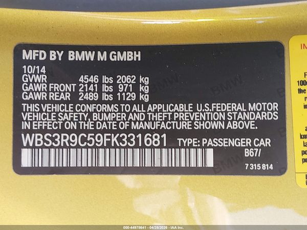 2015 BMW M4