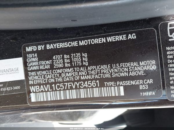 2015 BMW X1 XDRIVE28I