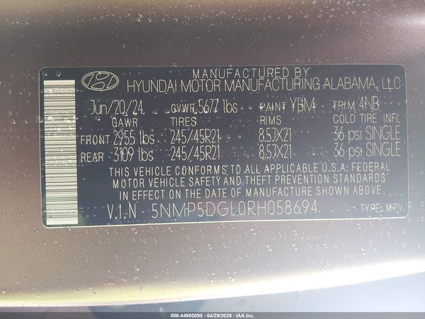 2024 HYUNDAI SANTA FE CALLIGRAPHY