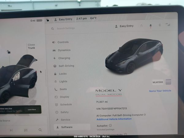 2023 TESLA MODEL Y