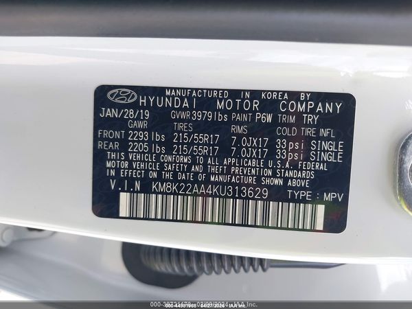 2019 HYUNDAI KONA SEL