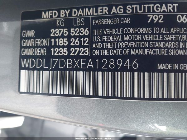 2014 MERCEDES-BENZ CLS 550 CLS550