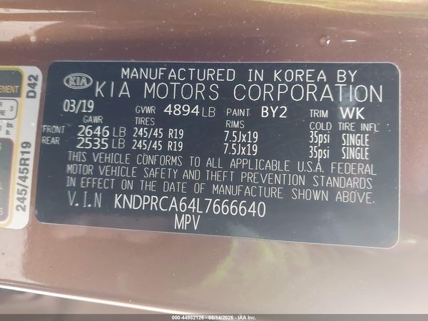 2020 KIA SPORTAGE SX TURBO