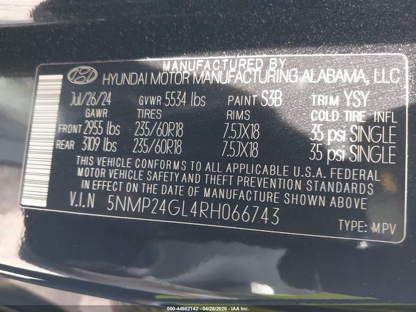2024 HYUNDAI SANTA FE SEL