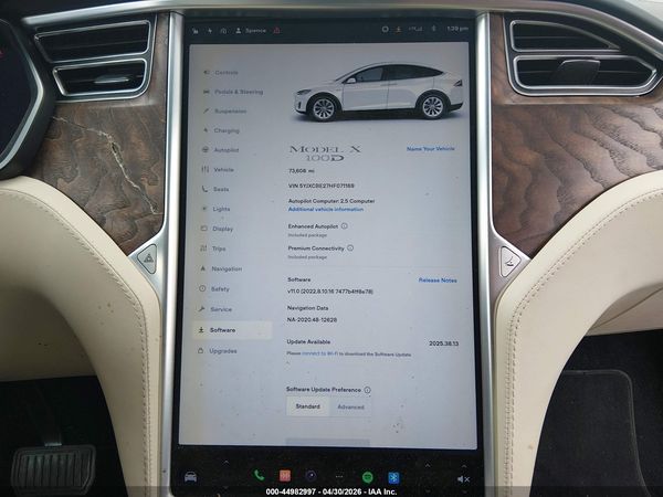 2017 TESLA MODEL X 100D/75D/90D
