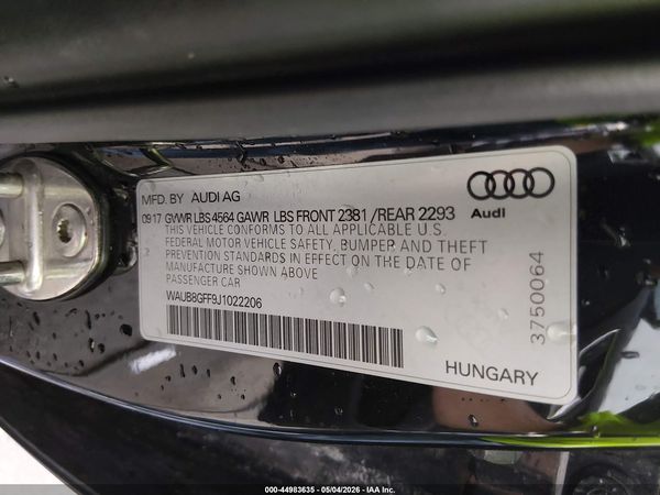 2018 AUDI A3