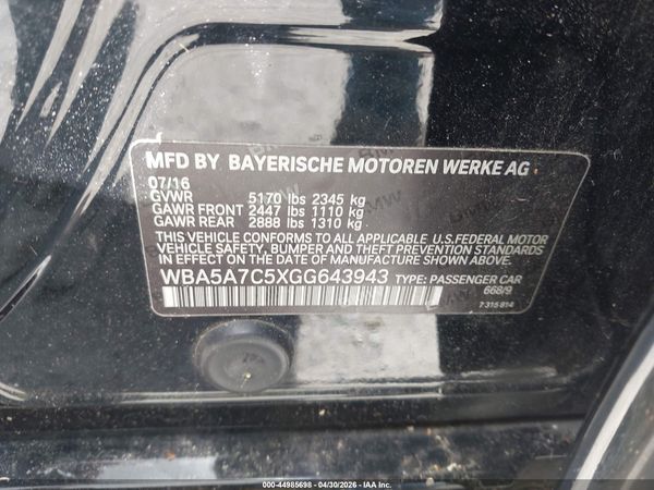 2016 BMW 528I XDRIVE