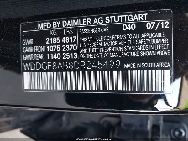 2013 MERCEDES-BENZ C 300 SPORT 4MATIC