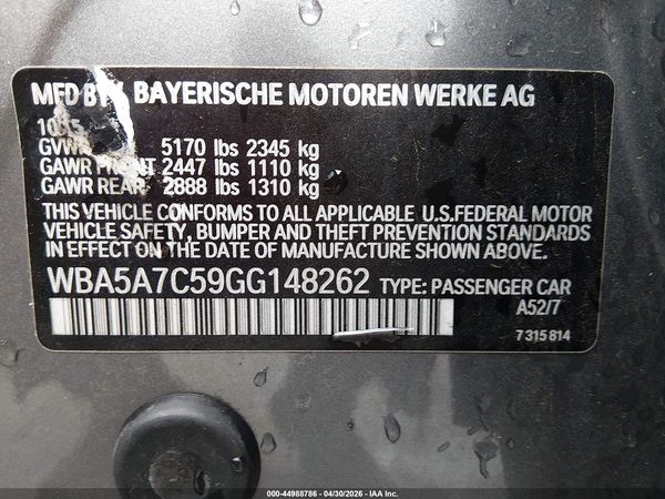 2016 BMW 528I XDRIVE