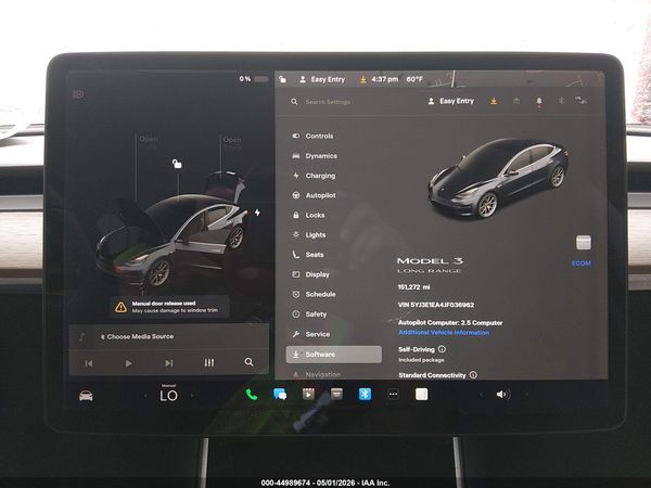 2018 TESLA MODEL 3 LONG RANGE/MID RANGE
