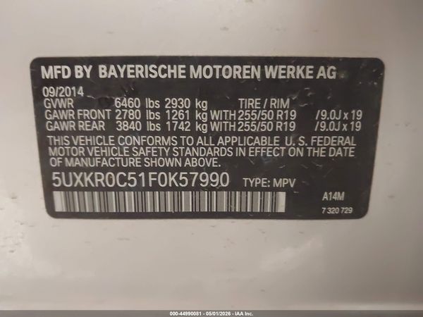 2015 BMW X5 XDRIVE35I