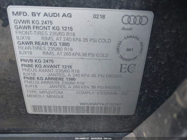 2018 AUDI Q5