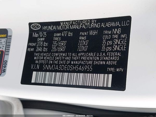 2025 HYUNDAI TUCSON SE