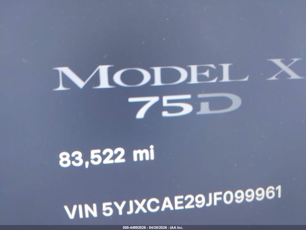 2018 TESLA MODEL X 100D/75D/P100D