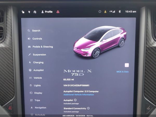2018 TESLA MODEL X 100D/75D/P100D
