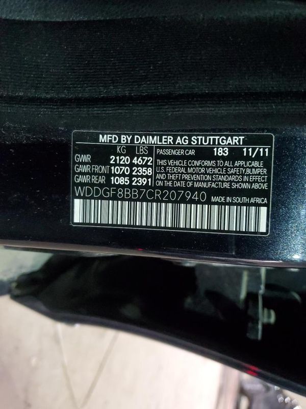 2012 MERCEDES-BENZ C