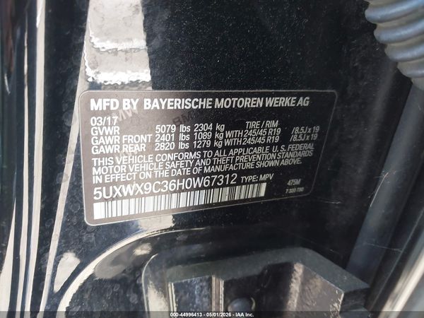 2017 BMW X3 XDRIVE28I