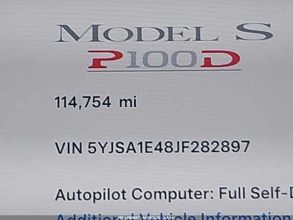 2018 TESLA MODEL S