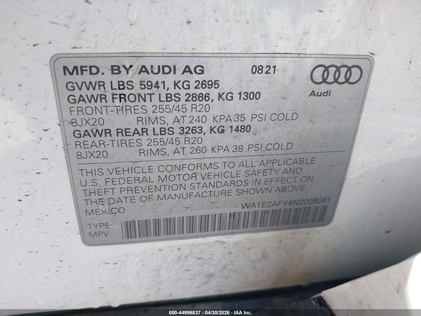 2022 AUDI Q5