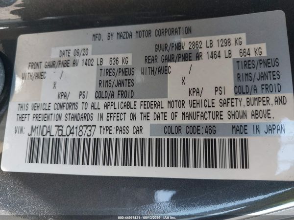 2020 MAZDA MX-5 MIATA RF CLUB