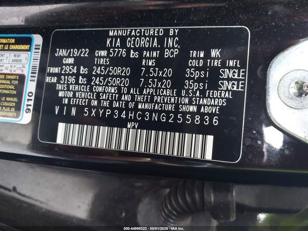 2022 KIA TELLURIDE EX