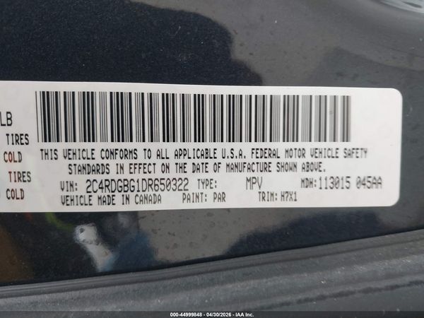 2013 DODGE GRAND CARAVAN AMERICAN VALUE PKG