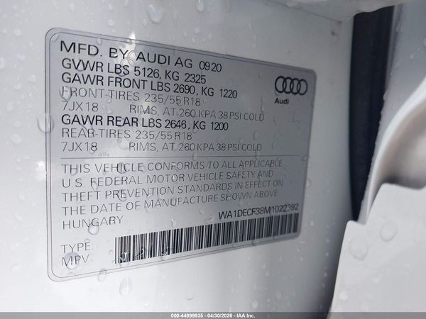 2021 AUDI Q3